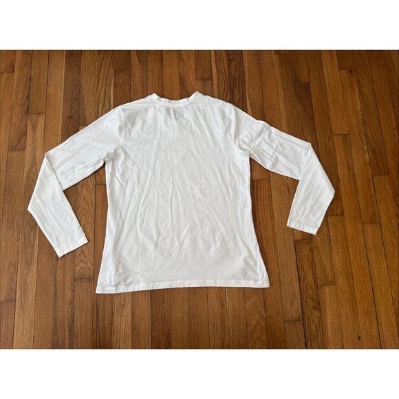 Coolibar Shirt Women's White Long Sleeve V-Neck UPF 50+ Sun UV Size L - Picture 4 of 6